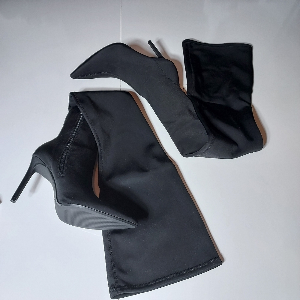 Zara over the knee fabric boots - Picture 8 of 9